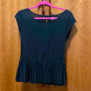 Black American Eagle peplum top